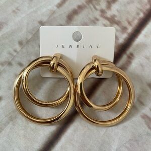 Gold color earrings